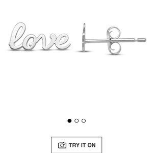 14k white gold earrings